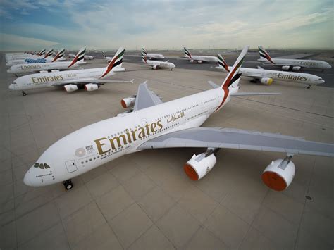 The Emirates A380 fleet .